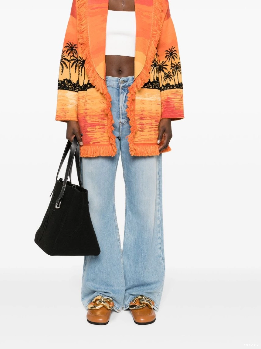 Cheap Women sunset-print Keralda Alanui cardigan 0327